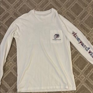White Long Sleeve Vineyard Vines shirt